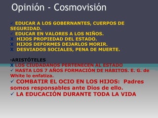 LEGADO EDUCATIVO DE ARISTÓTELESEDUCACIÓN LIBERALUTILIZACIÓN DEL TIEMPO LIBREARTESGIMNASIAMÚSICADEPORTESCOMBATIR EL OCIO