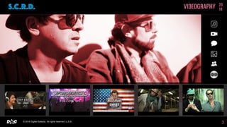 © 2018 Digital-Galactic. All rights reserved. U.S.A.D G
VIDEOGRAPHY 20
18
3
 