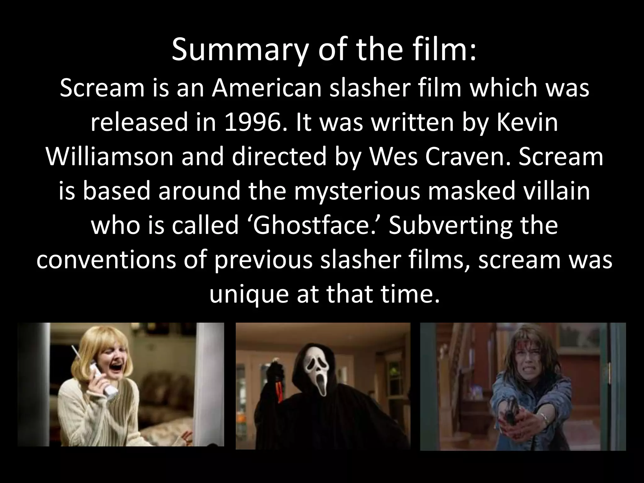 Scream (1996) | PPTX