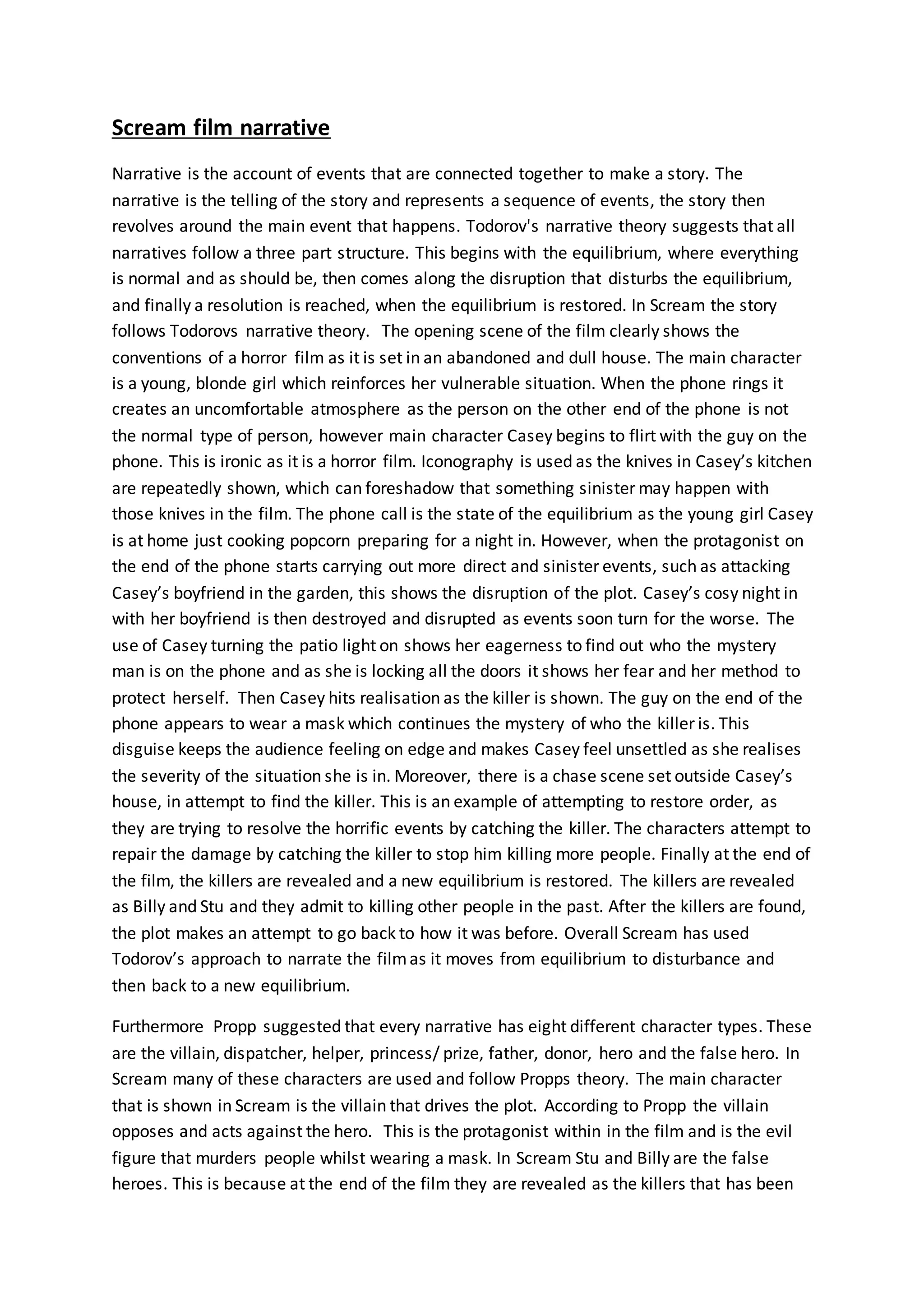 Scream film narrative (1) | DOCX