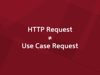 HTTP Request
≠
Use Case Request
 