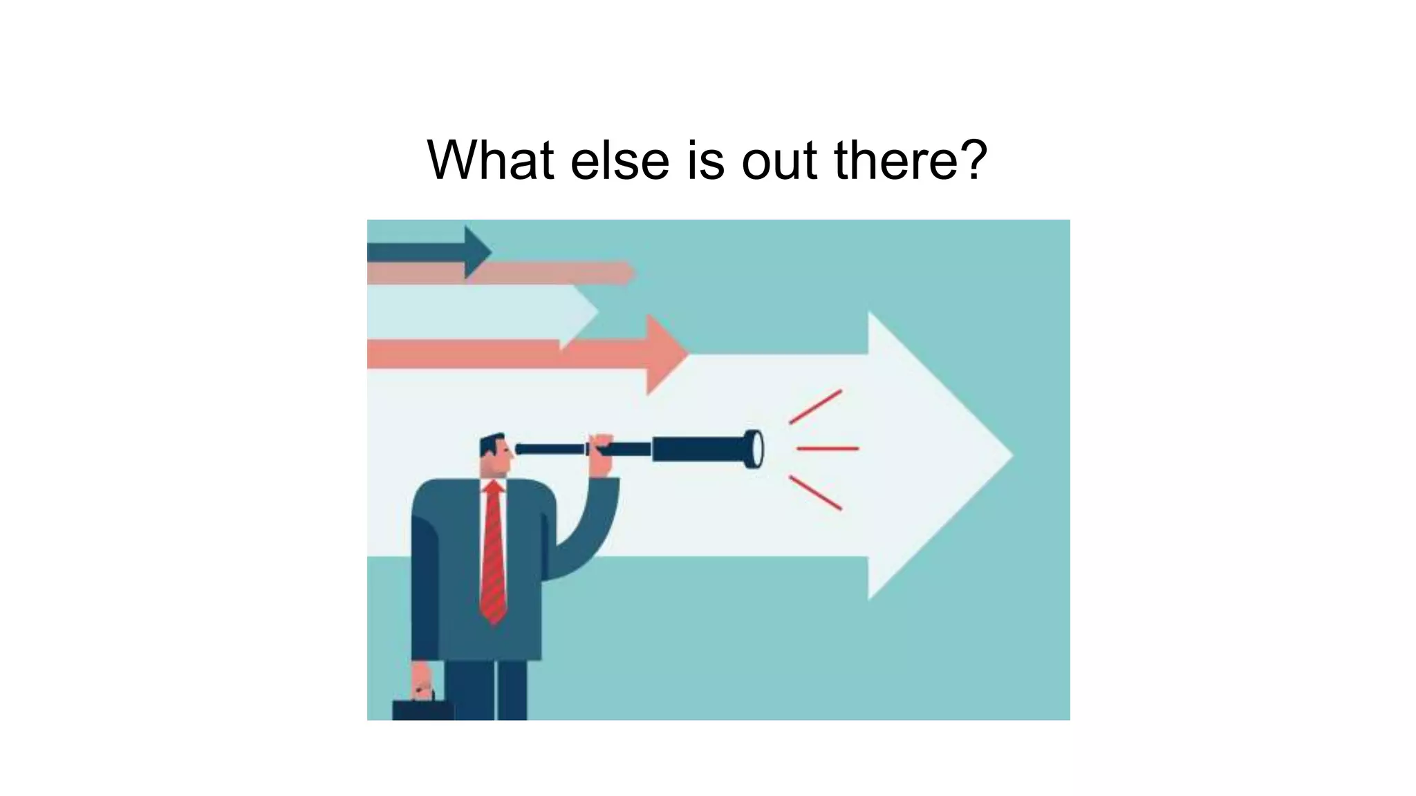 What else is out there?
 