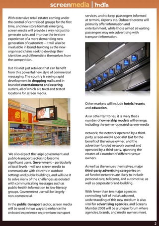 Screen Media Mumbai Overview Xs