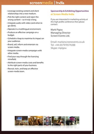 Screen Media Mumbai Overview Xs