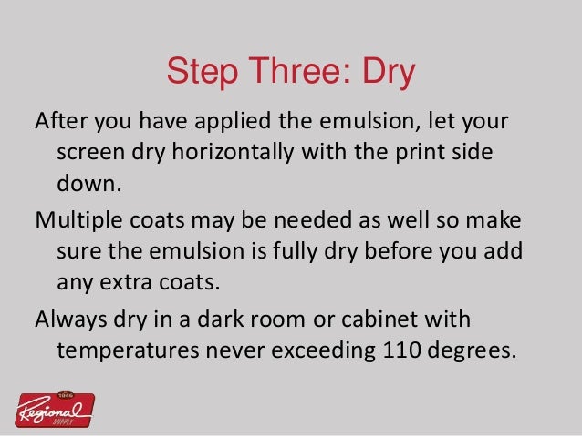 Screen Printing Process - How To Apply Emulsion Products In The Screen ...