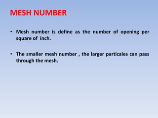 Mesh Number Calculation Screen analysis | PPTX