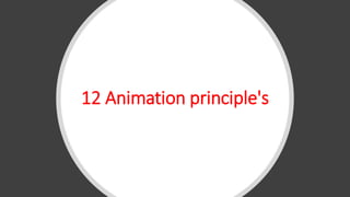 12 Animation principle's
 