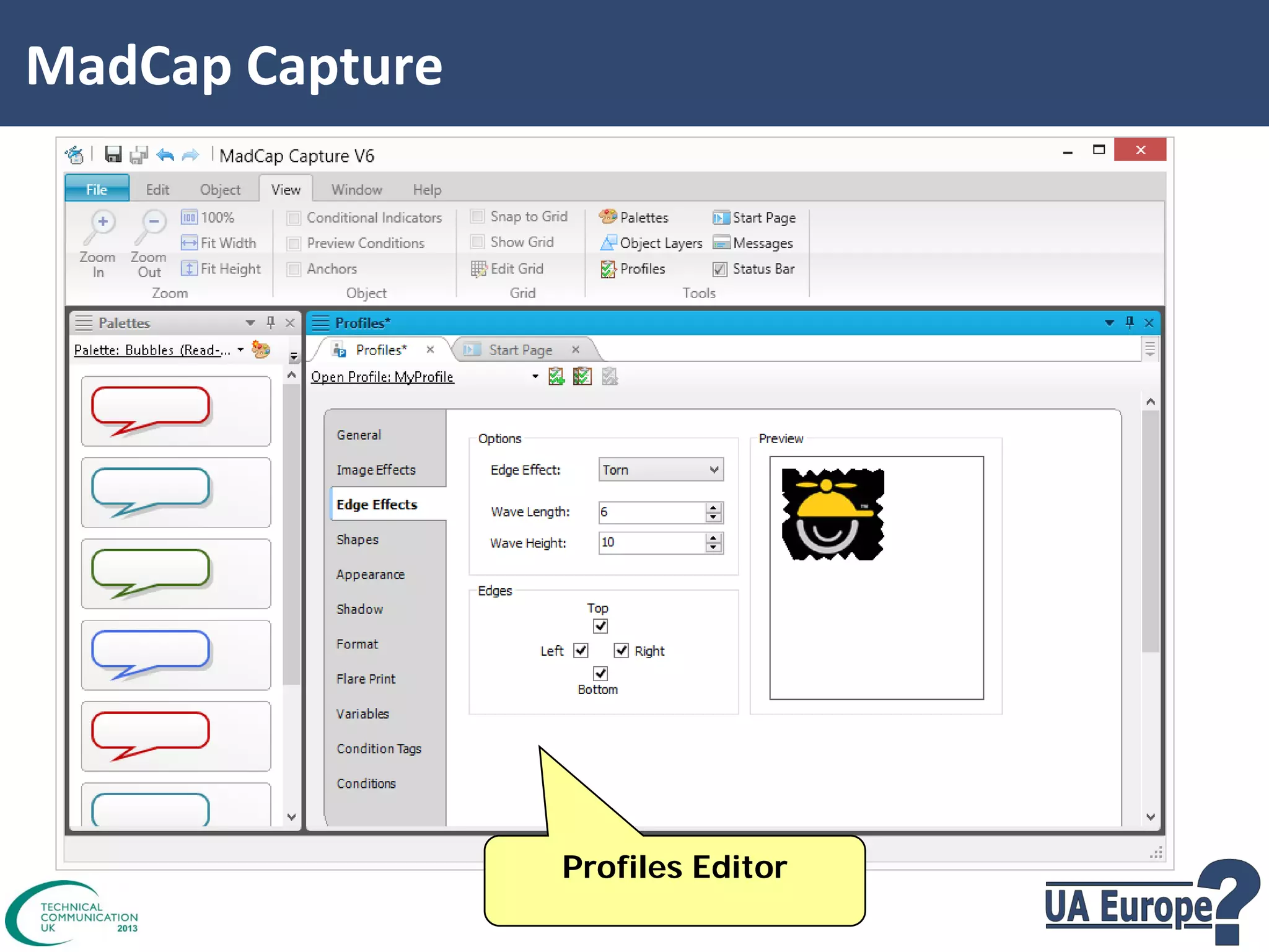 MadCap Capture

Profiles Editor

 