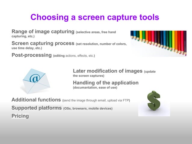 Screen capturing tools | PDF