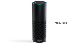 Alexa, Hello.
 
