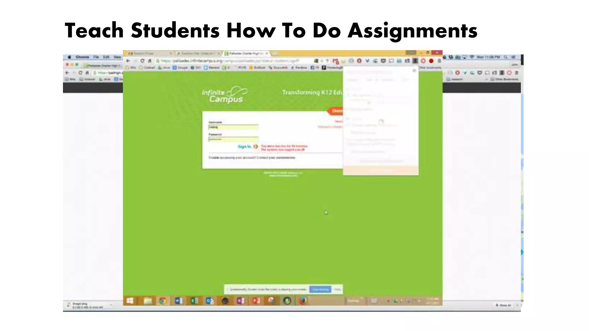 Teach Students How To Do Assignments
 