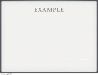 EXAMPLE
“Inside North Korea” vlogbrothers
Tuesday, July 9, 2013
 