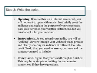 Screencasting instructions | PPT