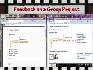 Feedback on a Group Project
 