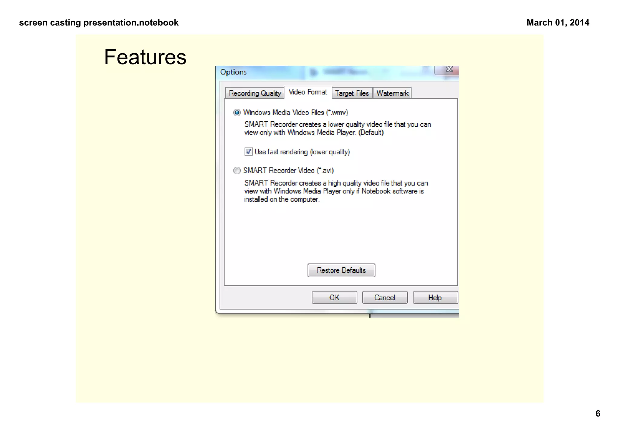 Screen casting presentation ppt