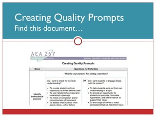 Creating Quality Prompts Find this document… 
