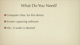 Screenflow Podcampaz