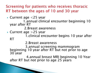 Screenig Programme screening programme in breast and colorectal carcinoma | PPTX