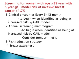 screening programme in breast and colorectal carcinoma | PPTX