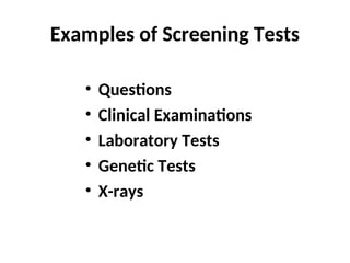 Past Screening Test Examples Screeningffkyukuyiuytuytjhgjhgghuytuyg.ppt