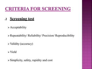 screening test and diagnostic test type and difference | PDF