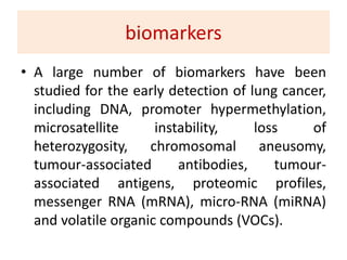 Screening and early detection of lung cancer | PDF