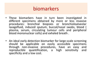 Screening and early detection of lung cancer | PDF