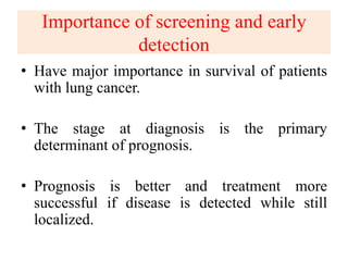 Screening and early detection of lung cancer | PDF