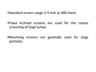 Screening equipment's | PPTX