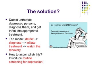 Screening for depression in medical settings 2015 update