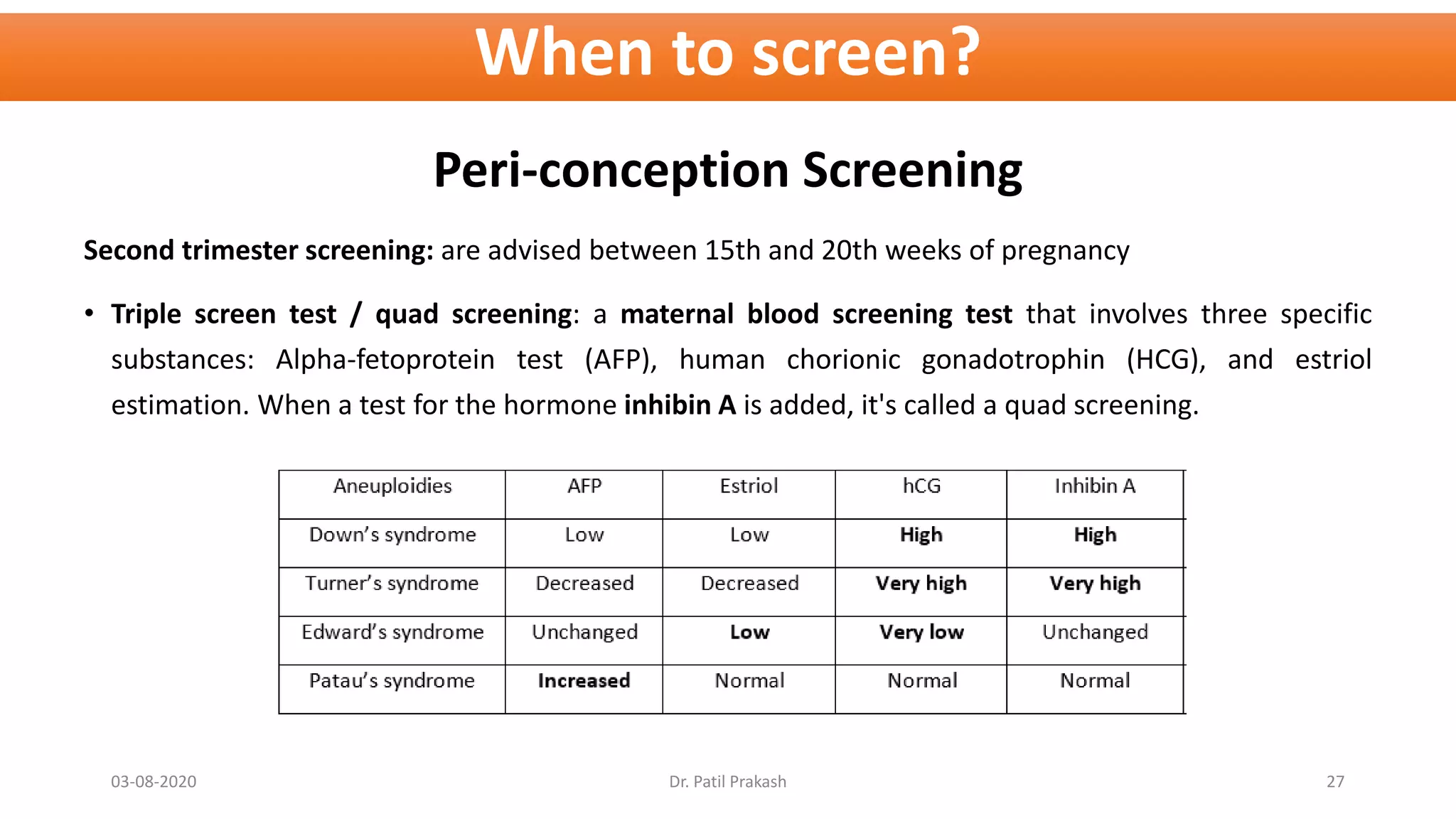 Genetic Testing in Neonates and Children - Screening for developmental ...