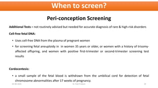 Peri Screen Genetic Testing in Neonates and Children - Screening for developmental ...