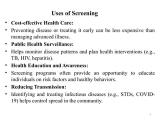 Screening Program Screening for diseases for paramedics.pptx