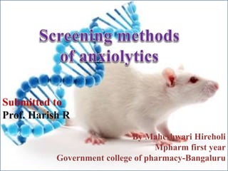 Screening Methods Ii Notes Screening methods | PPTX