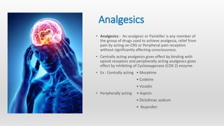 Screening models diuretics and analgesics