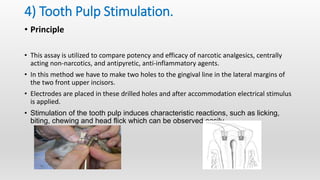 Screening models diuretics and analgesics