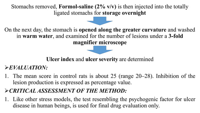 Screening of anti ulcer agents | PPTX