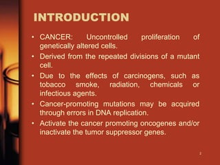 Screening of anticancer drugs | PPTX