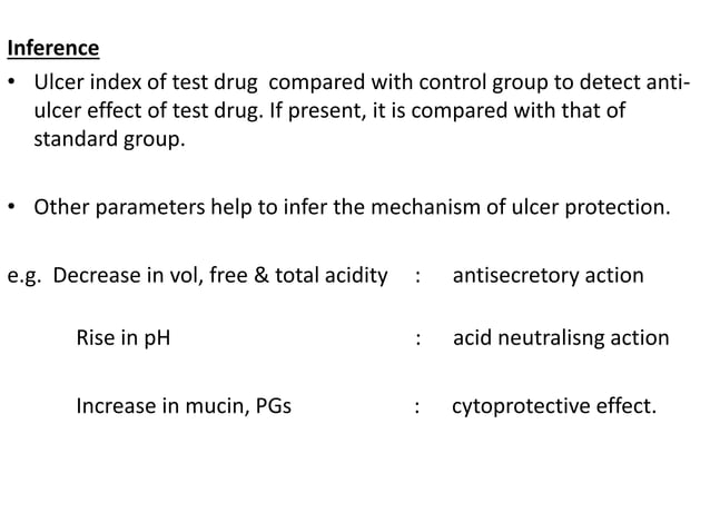 Screening of anti ulcer drugs - Dr Divya Krishnan | PPTX | Digestive ...
