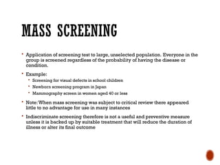 Am Screening Example Comprehensive Overview of Disease Screening: Principles, Types, and ...