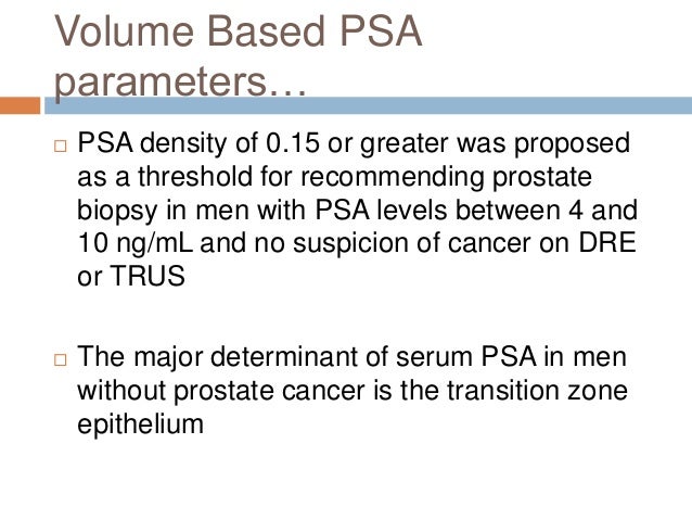 Test density finasteride psa