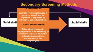 Screening Methods Ii Notes Screeneing of industrially important organisms and fermenter design | PPTX