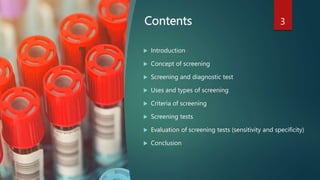 SCREENING TESTS | PPTX