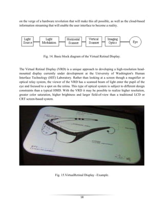 Virtual Retinal Display Basic Screenless display report | DOCX
