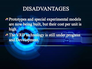 Screenless display technology ppt | PPTX