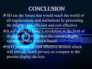 Screenless display technology ppt | PPTX
