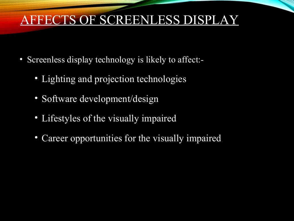 Screenless Display PPT