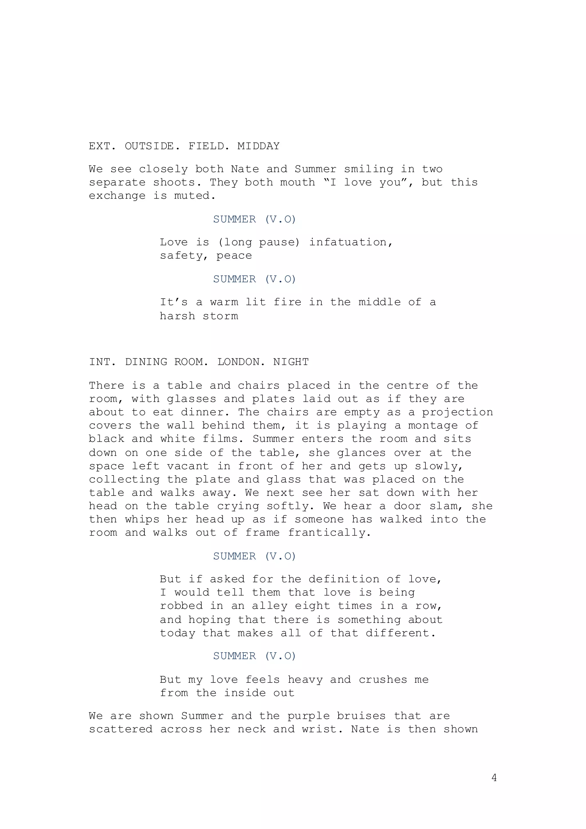 First Screenplay Draft | PDF