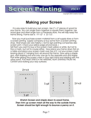 Sleek Screen.pdf Screen printing booklet | PDF