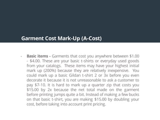 Screen Printing Pricing Guide - Let's Really Think Through it | PPT